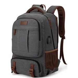 Tzowla Canvas Laptop Backpack, Bag for Men Women,Travel Work Rucksack